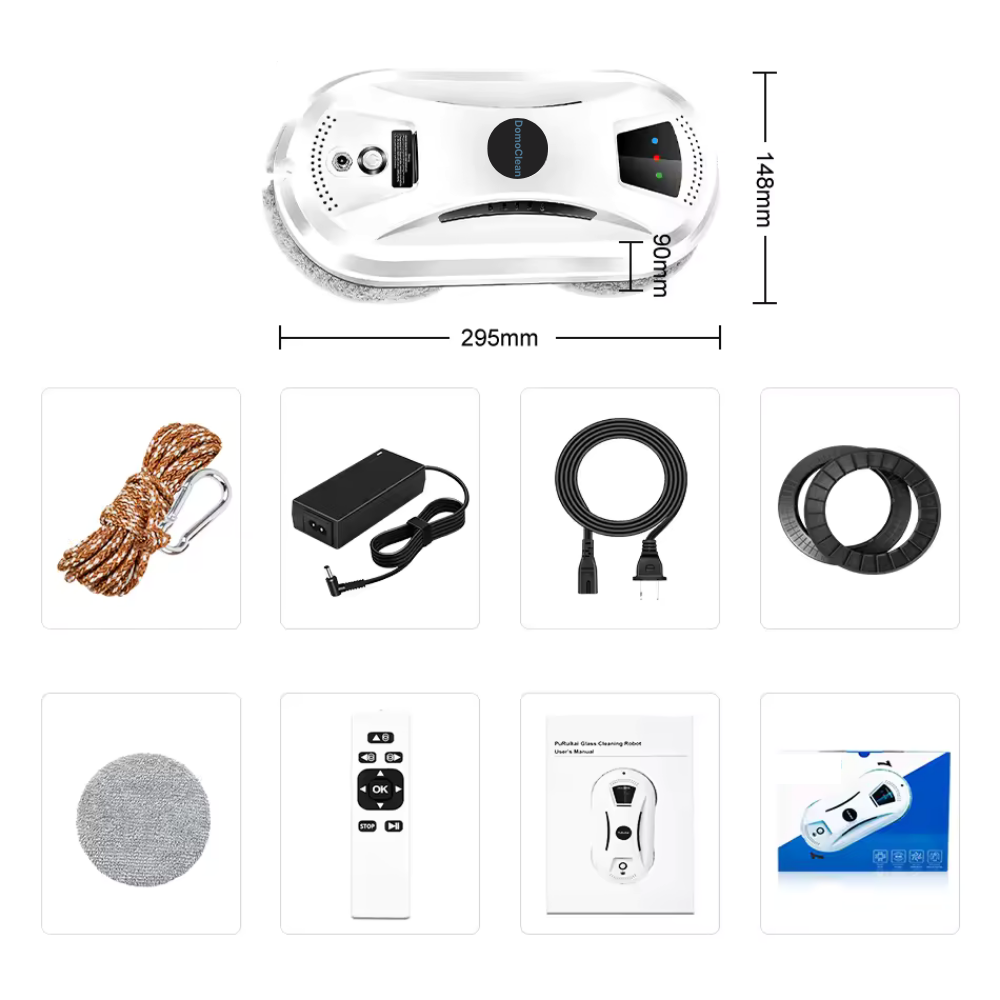 Robot à Vitre GlassMaster Lite DomoClean – Image 3